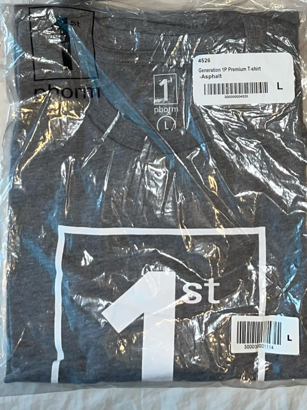 1st Phorm Crewneck T-Shirt- Asphalt Gray